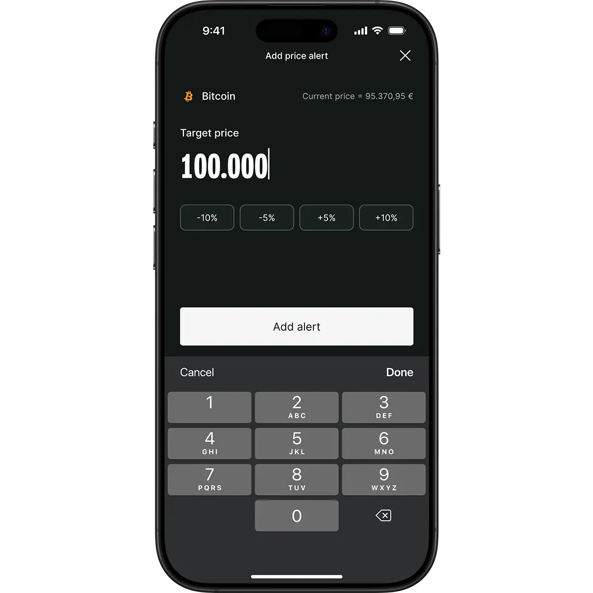 Deposit funds
